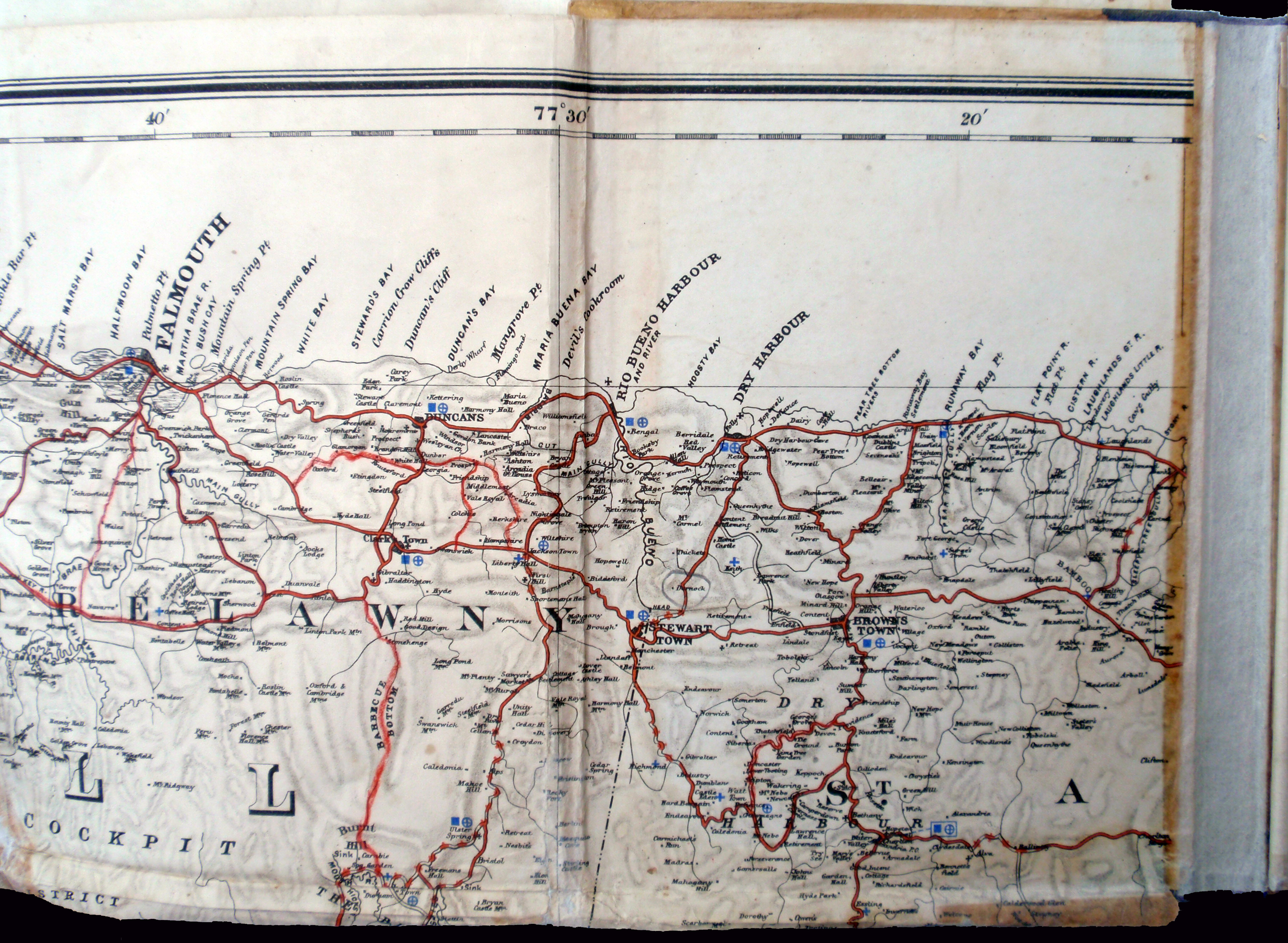 Trelawny St Ann map 1927